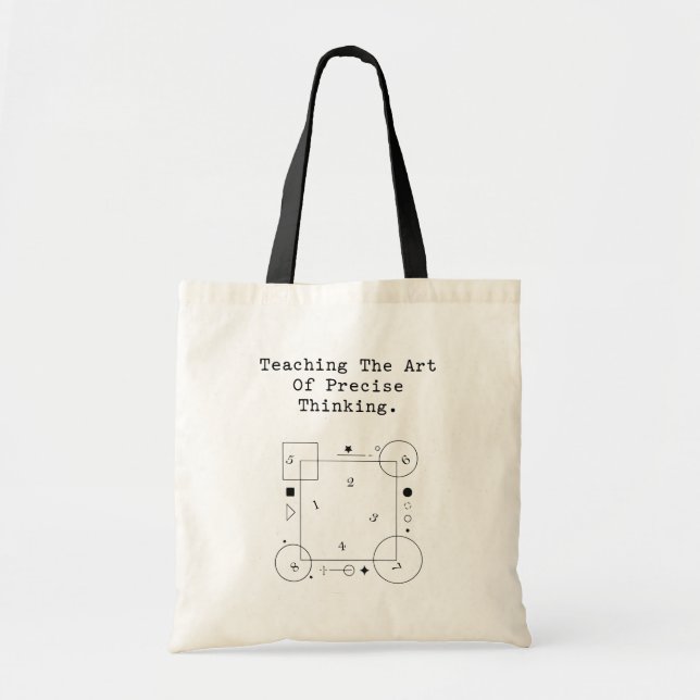 Bolsa Tote Teaching Art of Precise Thinking | Math Logic (Frente)