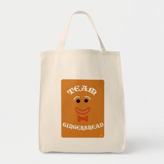 Bolsa Tote Team Gingerbread Funny Christmas Motto Design (Frente)