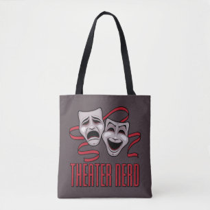 Bolsa Tote Teatro de Comédia e Tragédia Fã de Teatro