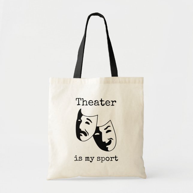 Bolsa Tote Teatro é o meu esporte (Frente)
