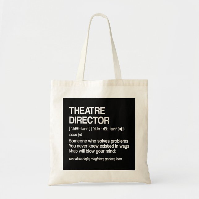 Bolsa Tote Teatro Musical de Banda Larga Definição de Diretor (Frente)
