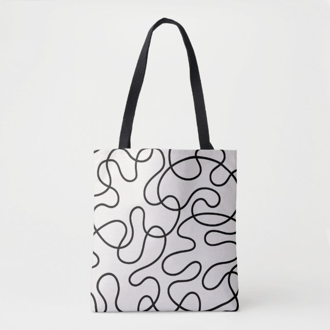 Bolsa Tote Tecelagem de Linha Minimalista (Frente)