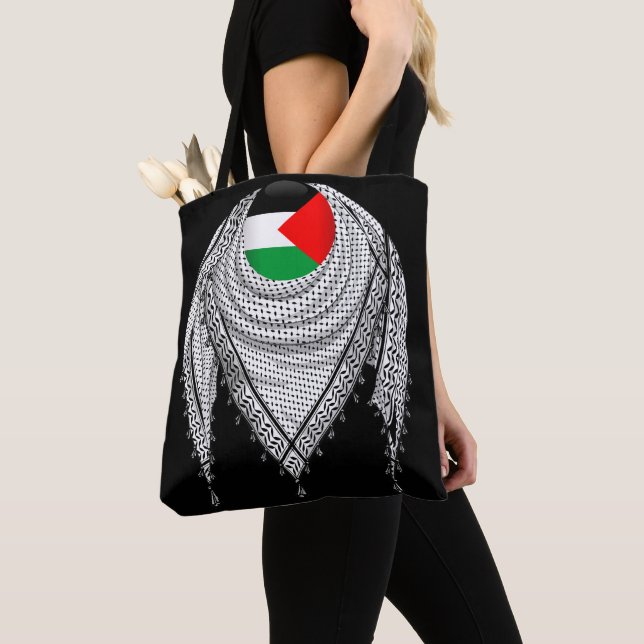 Bolsa Tote Tecido Tradicional do Keffiyeh Scarf Palestino (Close Up)