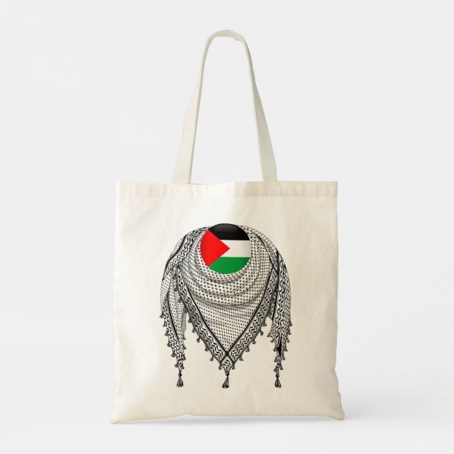 Bolsa Tote Tecido Tradicional do Keffiyeh Scarf Palestino (Verso)