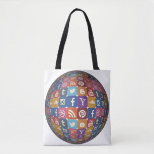 Bolsa Tote Tecla de pintura dos botões de mão do escritório d