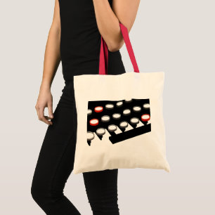 Bolsa Tote Teclado de máquina de escrever antiquado do