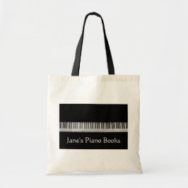 Bolsa Tote teclado de na moda para piano