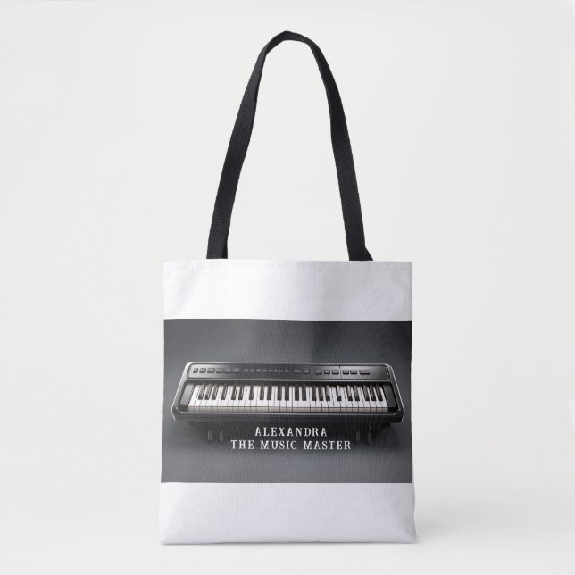 Bolsa Tote Teclado Piano Personalizado (Frente)