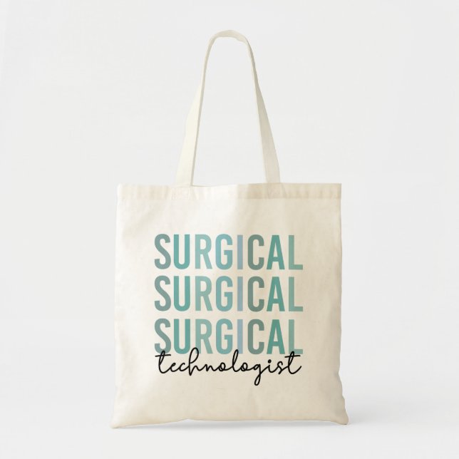 Bolsa Tote Tecnologia Cirúrgica Surgical Tech Cirurgia Técnic (Frente)