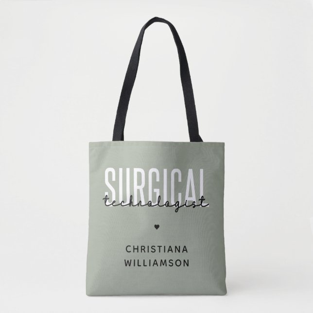 Bolsa Tote Tecnologia Surgical de Nome Personalizado Tecnolog (Frente)
