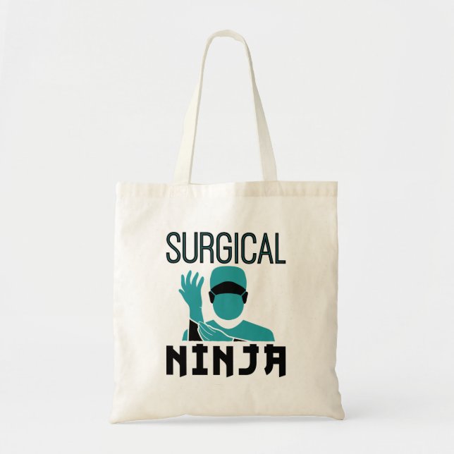 Bolsa Tote Tecnólogo técnico cirúrgico Ninja Scrub (Frente)