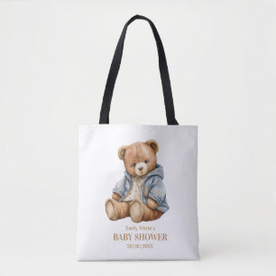Bolsa Tote Teddy Bear Chá de fraldas, Podemos Esperar.