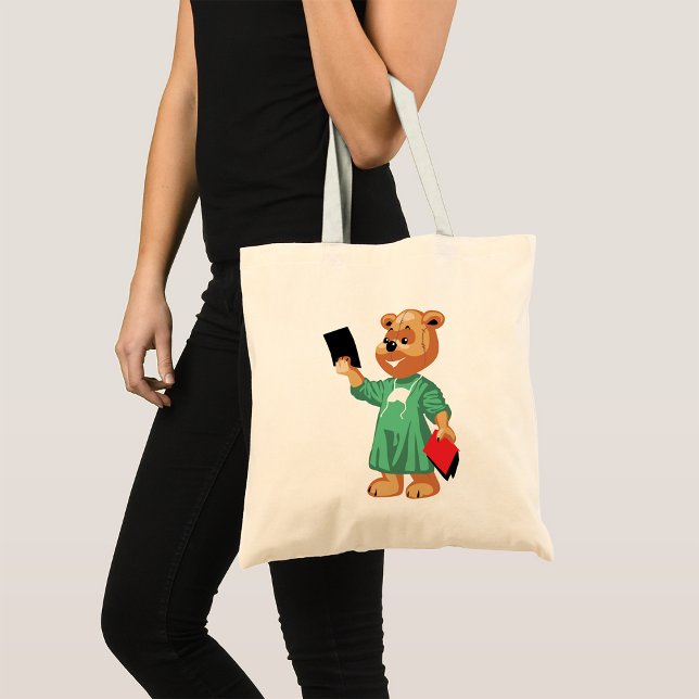 Bolsa Tote Teddy Bear Doutor Tote Bag (Criador carregado)