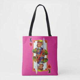 Bolsa Tote Teddy Bear King of Hearts
