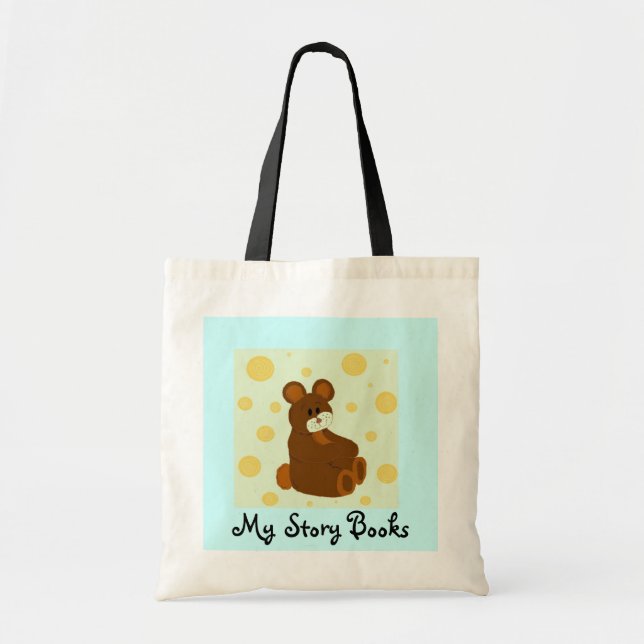 Bolsa Tote Teddy Ursa Meus Livros De História (Frente)
