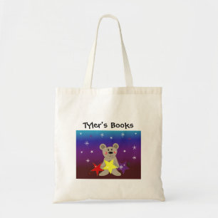 Bolsa Tote Teddybear com Stars Book Bag