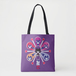 Bolsa Tote Teen Titans Go!   Emoticlones de Raven