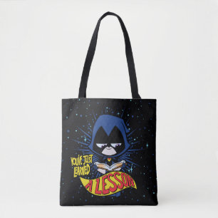 Bolsa Tote Teen Titans Go! Raven "Aprendeu Uma Lição"
