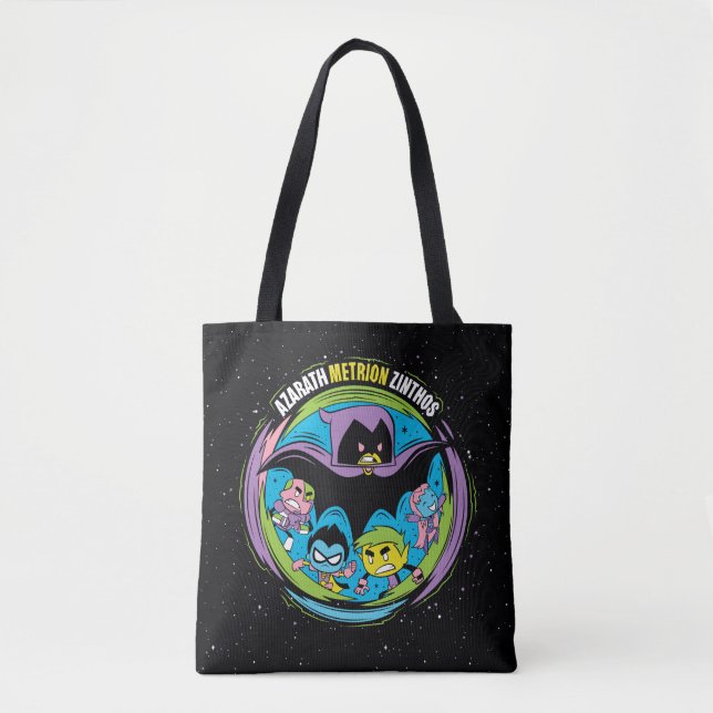 Bolsa Tote Teen Titans Go! | Raven "Azarath Metrion Zinthos" (Frente)