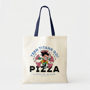 Bolsa Tote Teen Titans Go! Robin "Truth Justice Pizza"