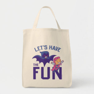 Bolsa Tote Teen Titans Go!   Starfire & Raven "Divirtam-Se"