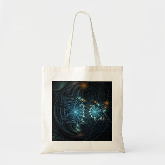 Bolsa Tote Teias de Aranha Metálicas (Frente)