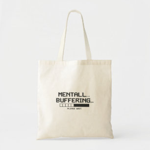 Bolsa Tote Tela de Carregamento do Buffer Mental