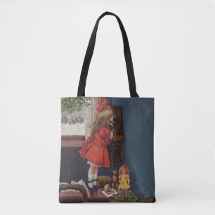 Bolsa Tote Telefone antiquado do Natal