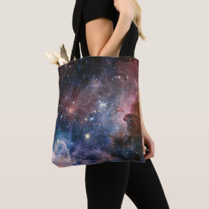 Bolsa Tote Telescópio do Hubble da Nebulosa Vermelha e Azul