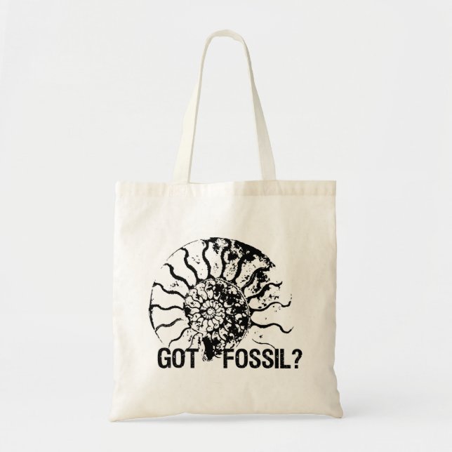 Bolsa Tote TEM FÓSSIL? Ammonite (Frente)