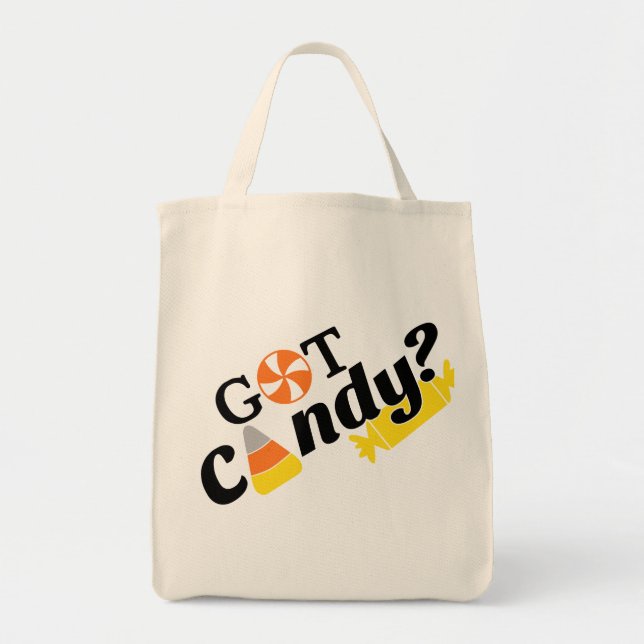 Bolsa Tote Tem o Candy? Halloween (Frente)