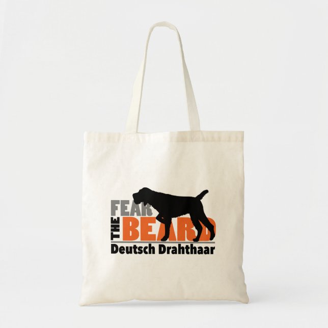 Bolsa Tote Tema a barba - Deutsch Drahthaar (Frente)