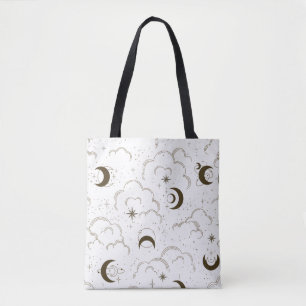 Bolsa Tote Tema da Lua Celestial 