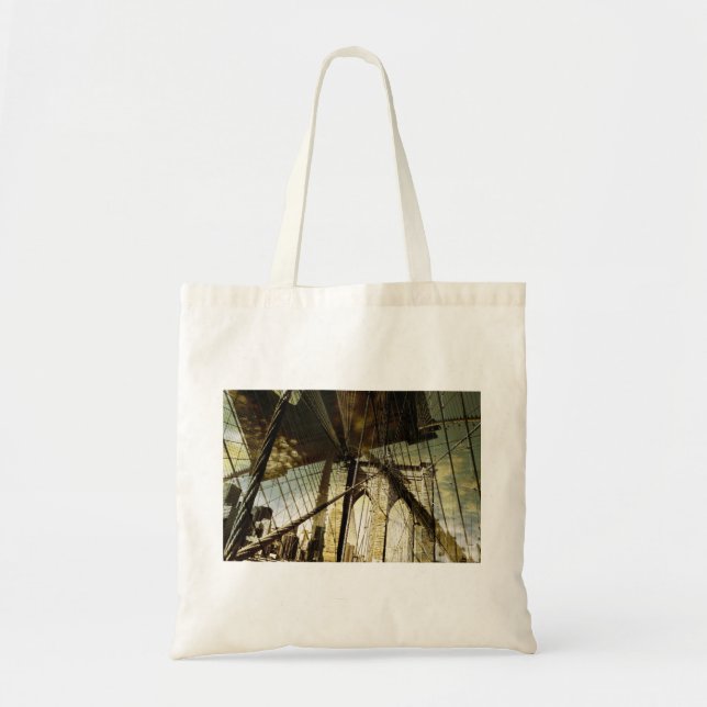 Bolsa Tote Tema da ponte de Brooklyn (Frente)
