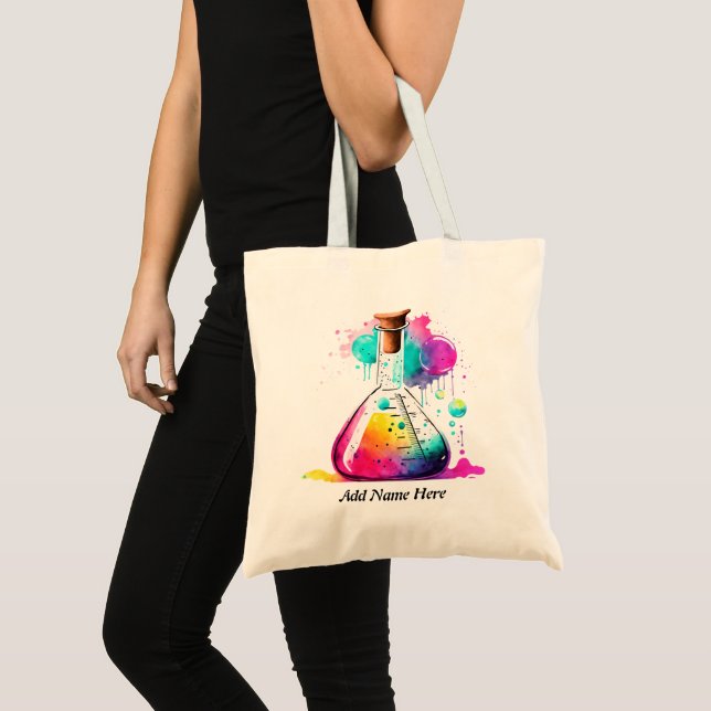 Bolsa Tote Tema do Laboratório de Ciências Modernas (Frente (produto))