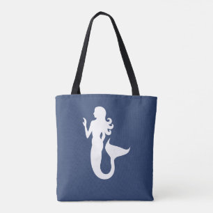 Bolsa Tote tema MERMAID náutico agudo