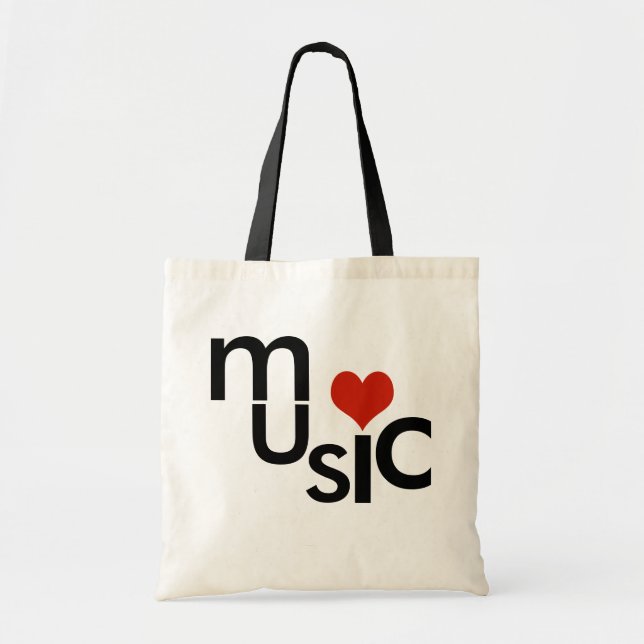 Bolsa Tote tema musical do amor (Frente)