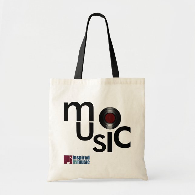 Bolsa Tote tema musical inspirado (Frente)
