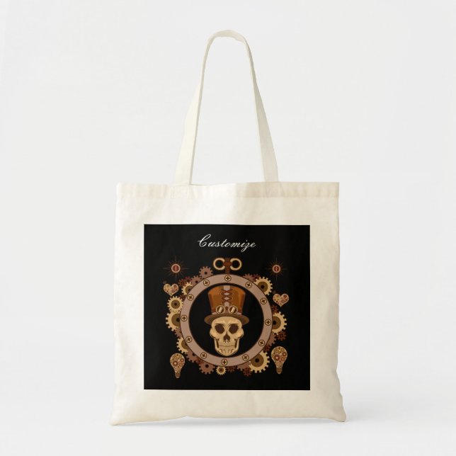 Bolsa Tote Tema Steampunk Top Hull Thunder_Cove (Frente)