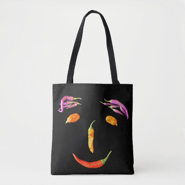 Bolsa Tote Tempere a sua vida com Chillies (Frente)