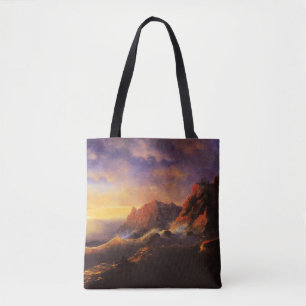 Bolsa Tote Tempest, Sunset, belas artes por Ivan Aivazovsky