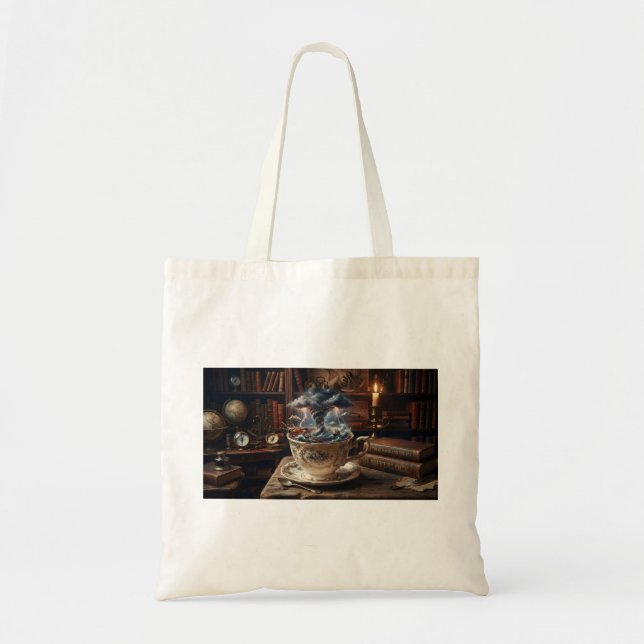 Bolsa Tote Tempestade Em Um Copo D'Água (Frente)