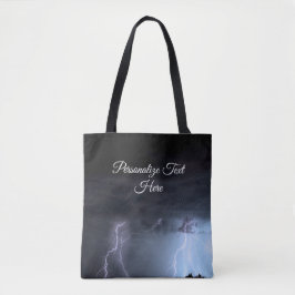 Bolsa Tote Tempestade Tempestade Chuva Relâmpago Tempestade T