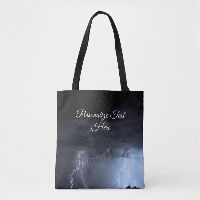 Bolsa Tote Tempestade Tempestade Chuva Relâmpago Tempestade T