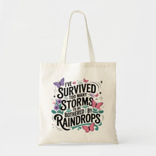 Bolsa Tote Tempestades Sobrevividas Inspiracionais