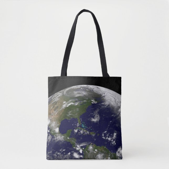 Bolsa Tote Tempestades Tropicais No Planeta Terra. (Frente)