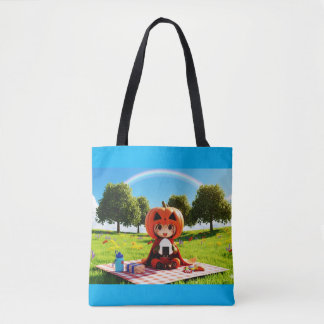 Bolsa Tote Tempo de almoço de Bokuchander (ボ ク ン ダ ャ ー ・, , E