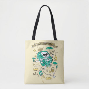 Bolsa Tote Tempo de Aventura "Awesomatude" BMO Sketch