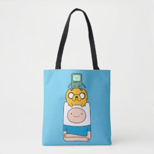 Bolsa Tote Tempo de Aventura BMO, Jake e Finn