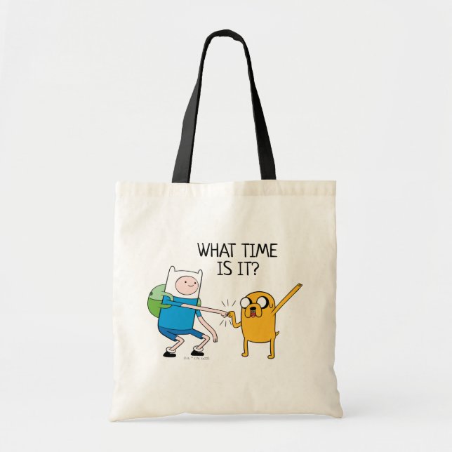 Bolsa Tote Tempo de Aventura | Finn & Jake Fist Bump (Frente)